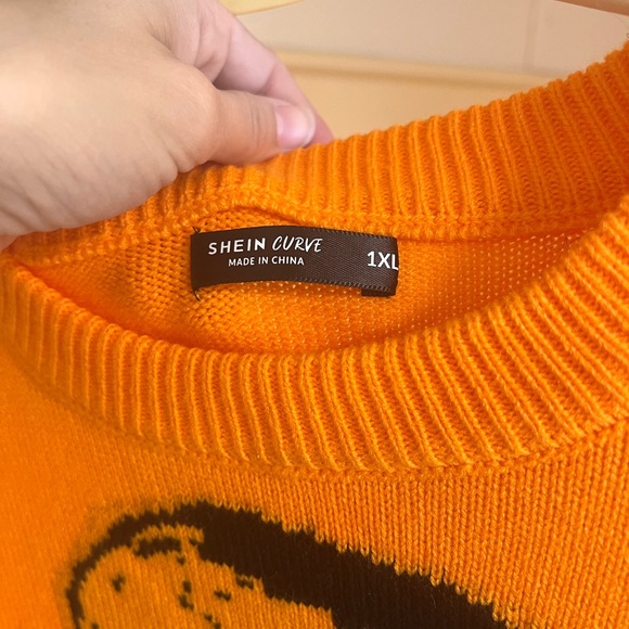 SHEIN Coolane Skeleton & Letter Pattern Sweater - Picture 6 of 7